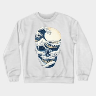 The Great Wave off Skull Crewneck Sweatshirt